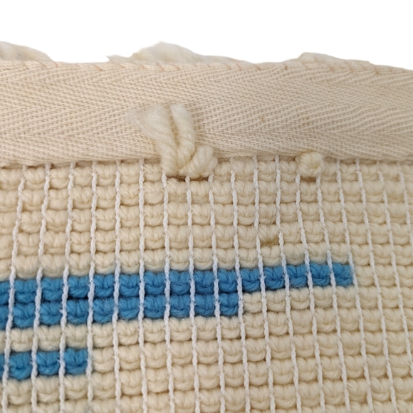 Vintage Latch Hook Buck Deer Wall Art Hanging Boho Rustic - Picture 8 of 9